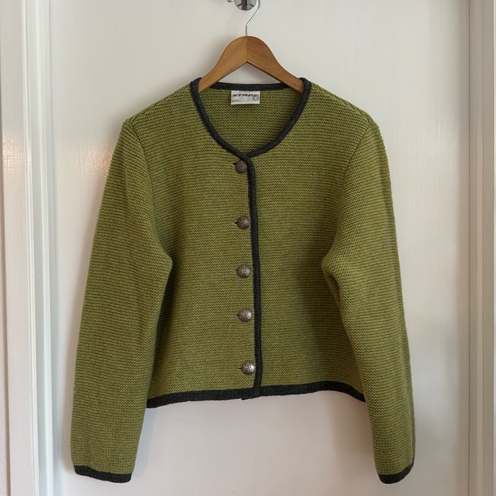 Stapf Austria 100% Wool Cardigan Jacket